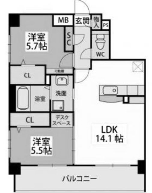 物件○○の間取り図