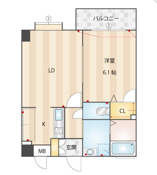 物件○○の間取り図