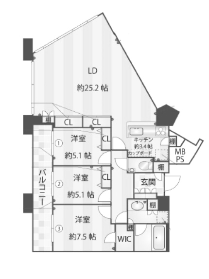 物件○○の間取り図