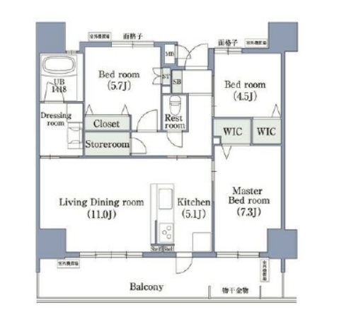 物件○○の間取り図