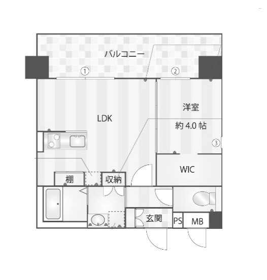 物件○○の間取り図