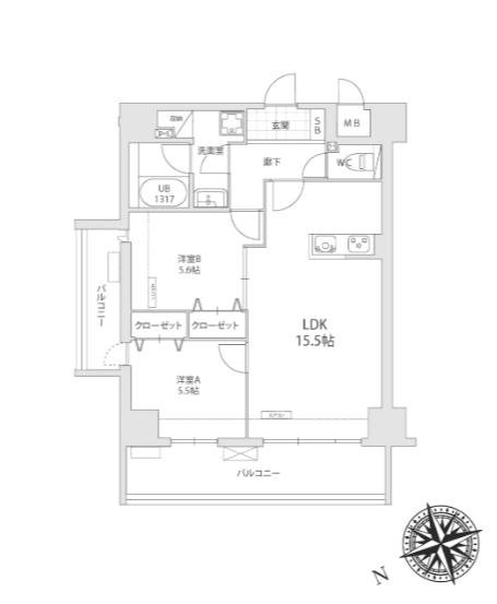 物件○○の間取り図