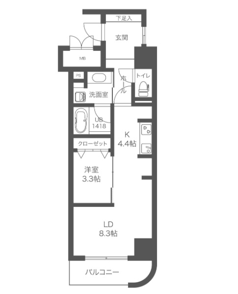 物件○○の間取り図