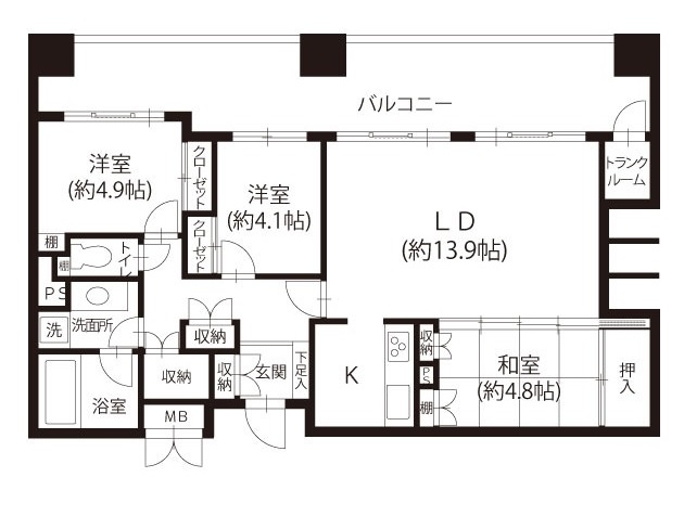 物件○○の間取り図