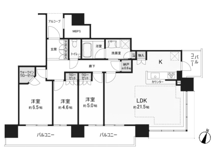 物件○○の間取り図