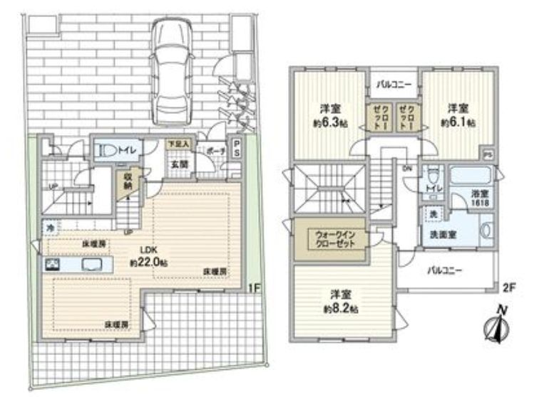 物件○○の間取り図