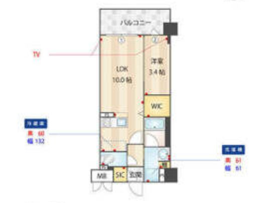 物件○○の間取り図