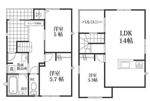 物件○○の間取り図