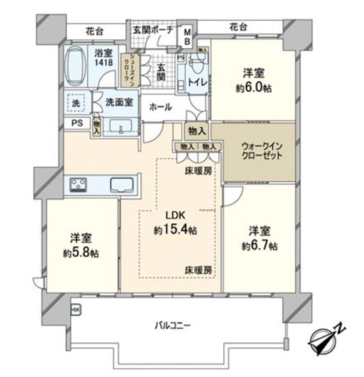 物件○○の間取り図