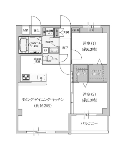 物件○○の間取り図