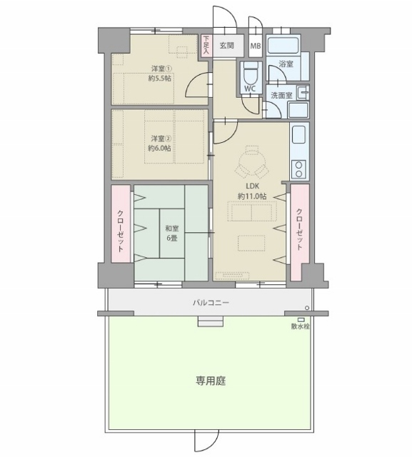 物件○○の間取り図