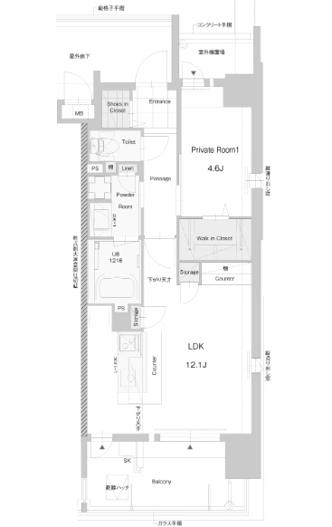 物件○○の間取り図