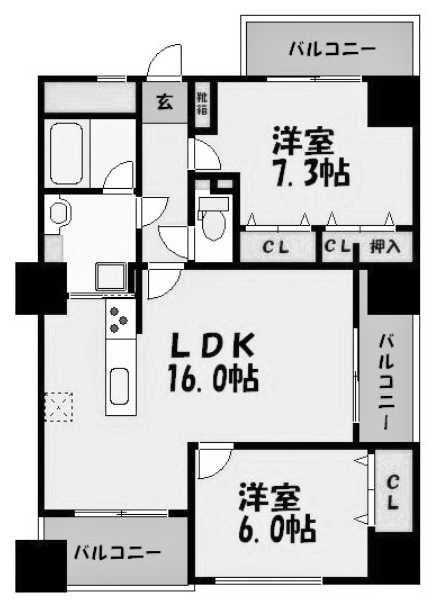 物件○○の間取り図