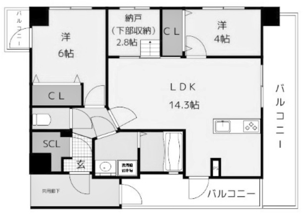 物件○○の間取り図