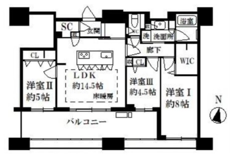 物件○○の間取り図