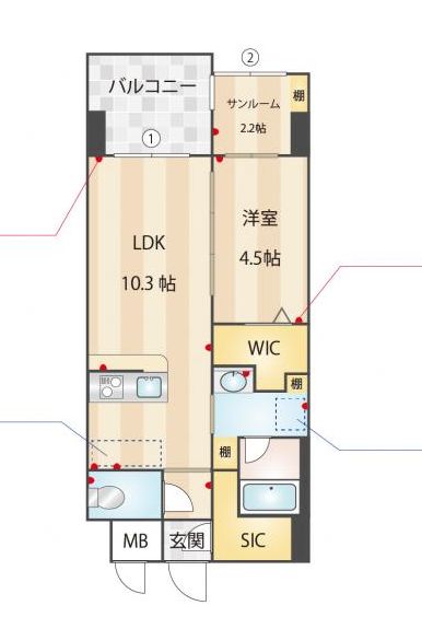 物件○○の間取り図