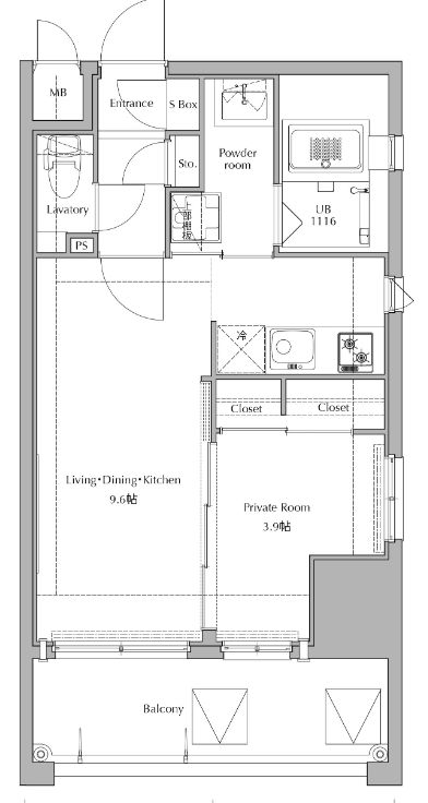 物件○○の間取り図