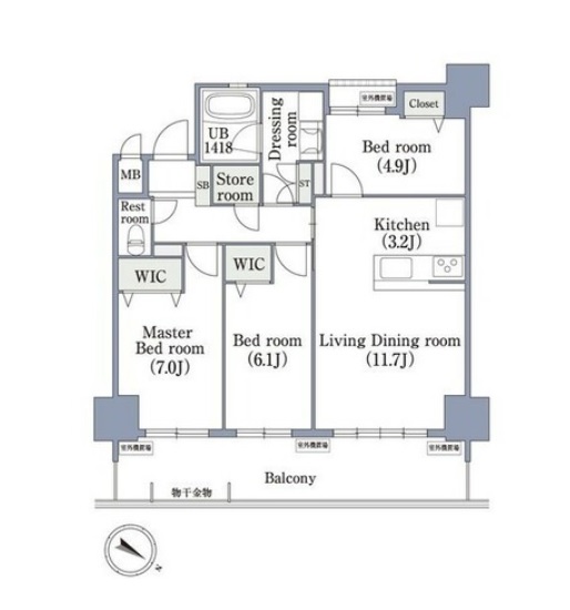 物件○○の間取り図