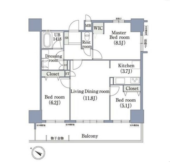 物件○○の間取り図