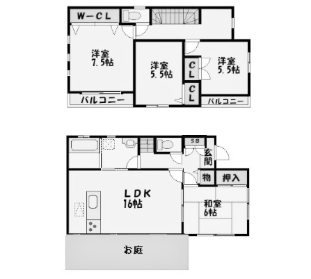 物件○○の間取り図