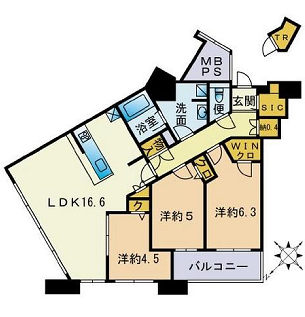 物件○○の間取り図