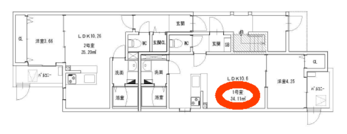 物件○○の間取り図