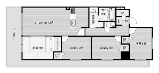 物件○○の間取り図