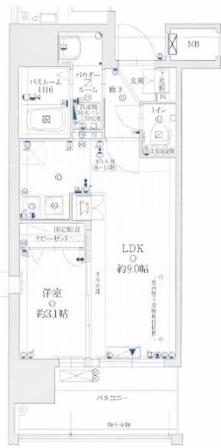 物件○○の間取り図