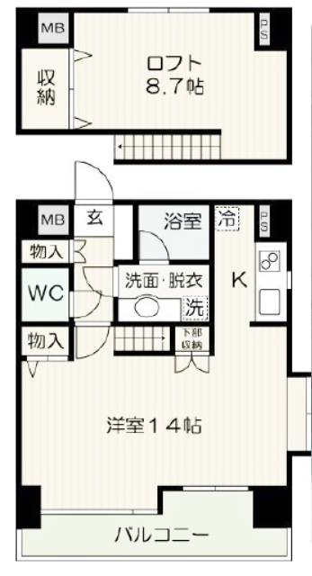 物件○○の間取り図