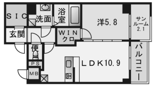 物件○○の間取り図