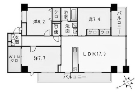 物件○○の間取り図