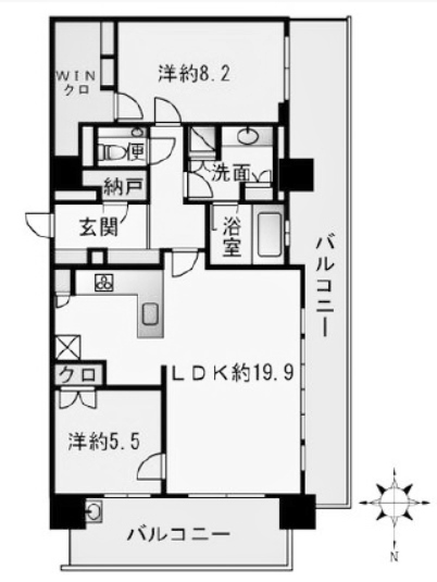 物件○○の間取り図