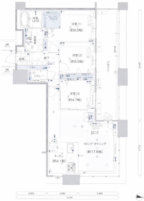 物件○○の間取り図