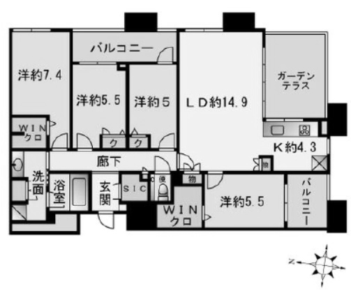 物件○○の間取り図