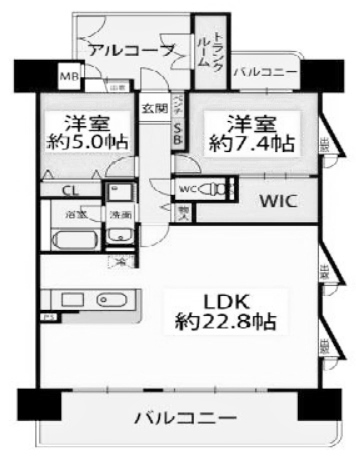 物件○○の間取り図