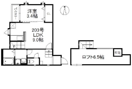 物件○○の間取り図