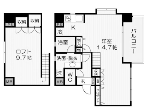 物件○○の間取り図