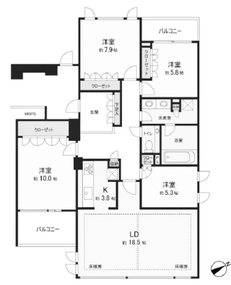 物件○○の間取り図