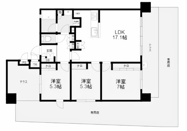 物件○○の間取り図