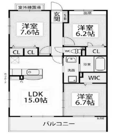 物件○○の間取り図