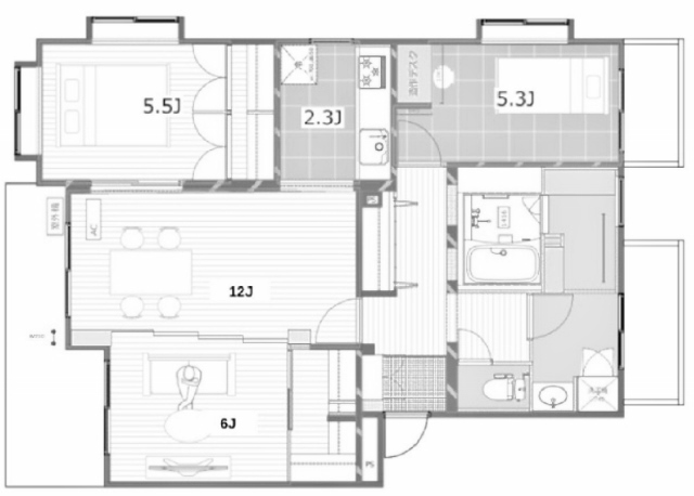 物件○○の間取り図