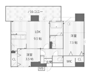 物件○○の間取り図