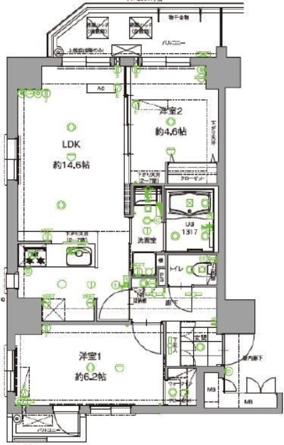 物件○○の間取り図