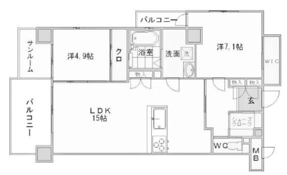 物件○○の間取り図