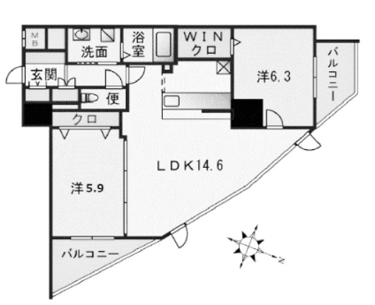 物件○○の間取り図