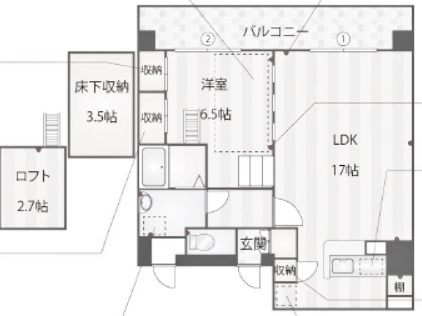 物件○○の間取り図