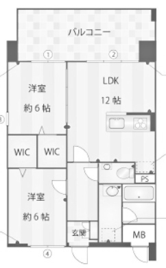 物件○○の間取り図