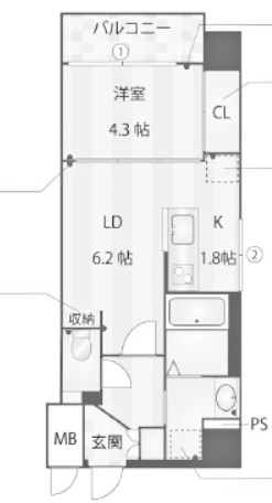 物件○○の間取り図