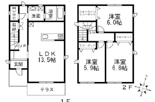 物件○○の間取り図