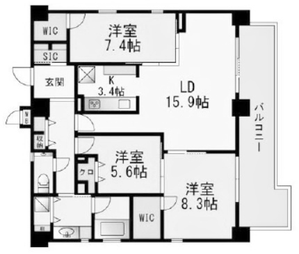 物件○○の間取り図